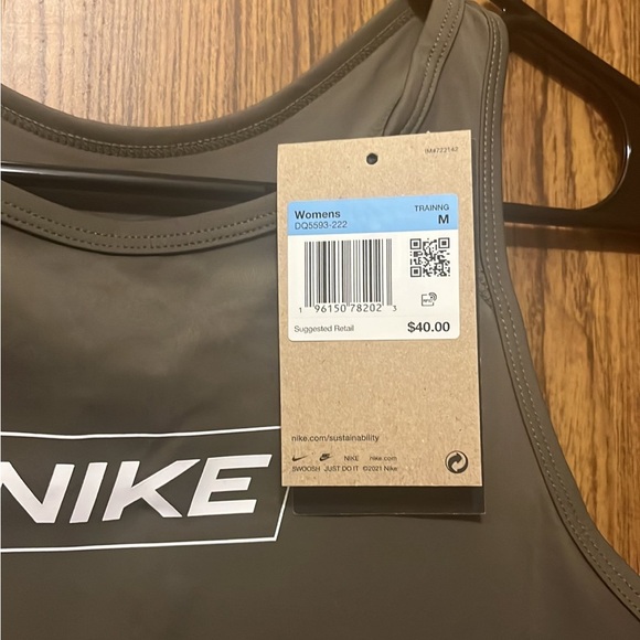 Nike Pro Dri Fit Crop Tank Size Medium - Picture 3 of 3